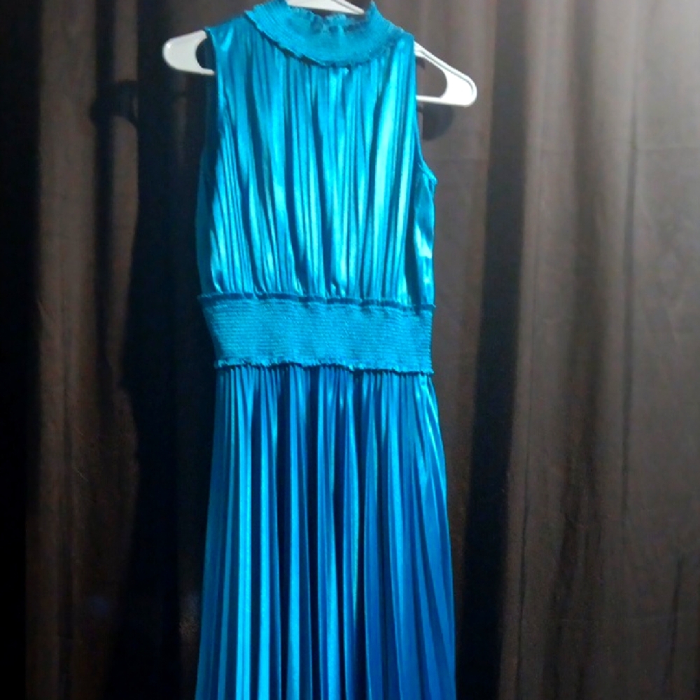 Vibrant Blue Sleeveless Dress